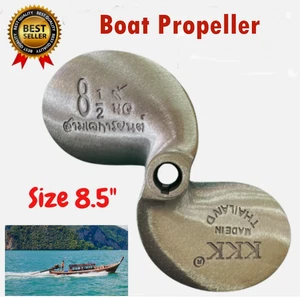 Size 8.5" Propeller Aluminum Tapered for General Longtail Boat Motor KKK 16 HP - Foto 1 di 9