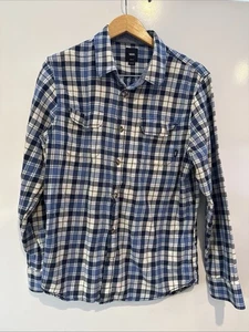 Camicia Vans Off The Wall in flanella vestibilità classica manica lunga a quadri blu uomo M - Foto 1 di 10