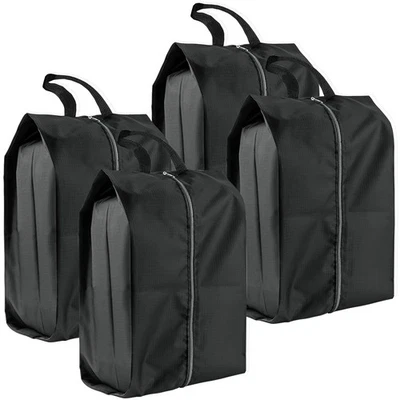 4 Pack Extra Durable Travel Shoe Bags Water-proof for Storage and Packing Foto 1 de 4