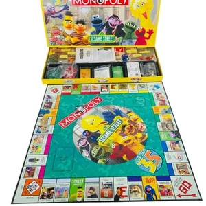 Sesame Street Monopoly 35th Anniversary - NEVER PLAYED, OPEN BOX - Picture 1 of 14