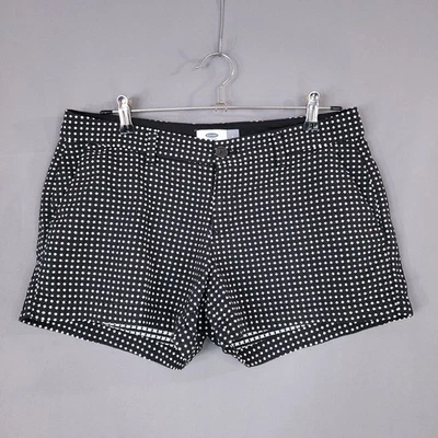 Shorts feminino Old Navy preto branco bolinhas tamanho 6 mistura de algodão - Imagem 1 de 4