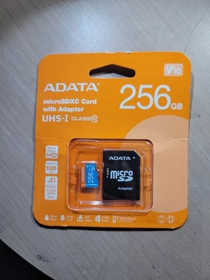 ADATA 256GB microSDXC UHS-I Class 10 Memory Card With ADAPTER - Image 1 of 4