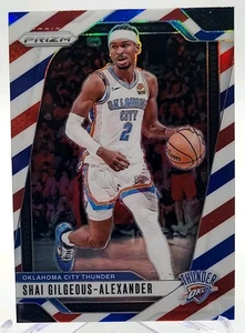 2024-25 Panini Prizm RED WHITE BLUE Prizm #113 Shai Gilgeous-Alexander Thunder - Picture 1 of 2