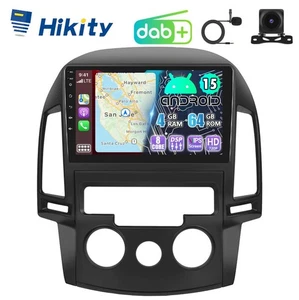 Radio de coche DAB+ 8 núcleos 4+64 GB Android15 CarPlay GPS RDS para Hyundai i30 2006-2011 - Imagen 1 de 16