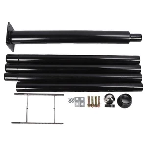 Street Light Pole 16ft Q235 Steel Side Mounted Street Light Post For Court Spare - Photo 1/12
