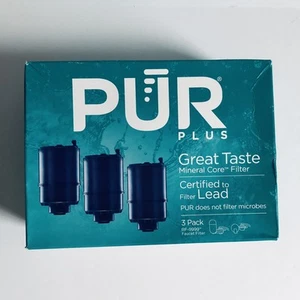 3 Pack PUR Plus GREAT TASTE Mineral Core Replacement Faucet Filters Filters Lead - Picture 1 of 5