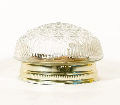 Lámpara de techo moderna de mediados de siglo de montaje empotrado clásica vintage retro color latón Foto 1 de 4