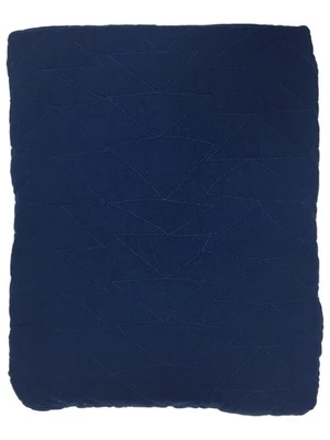 Pillowfort Reversible Solid Navy Blue Stitched Twin Bed Quilt - Image 1 of 2