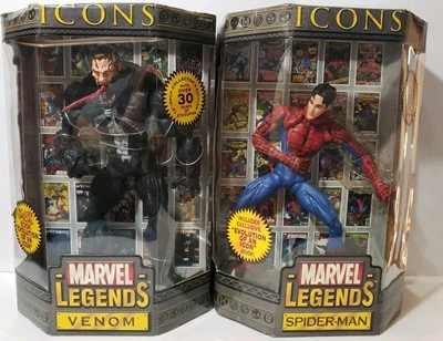 Iconos de Venom y Spider-Man de Marvel Legends Foto 1 de 4