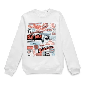 Official Justice League DC Comics Retro Sweatshirt - White - Picture 1 of 4