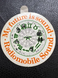MY FUTURE IS SOUND - RADIOMOBILE SOUND VINTAGE STICKER - Picture 1 of 3