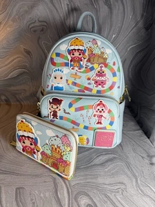 Loungefly Pop! Candy Land Take Me To The Candy Mini Backpack With Wallet USED - Picture 1 of 12