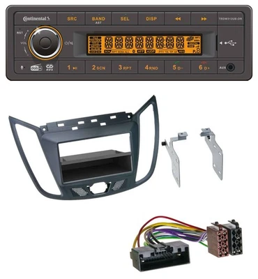 Continental Bluetooth MP3 USB DAB Autoradio für Ford C-Max / Kuga - dunkelgrau - Bild 1 von 4
