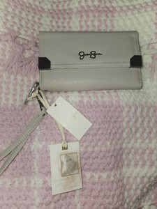 Jessica Simpson Gray Tri Fold Wallet New With Tags Wristlet