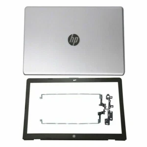 New for HP 17-BS 17-AK 17-AY 17.3"Silver LCD Back Cover+Front Bezel+Hinges(L+R) - Bild 1 von 4