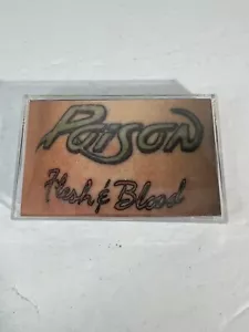 Poison Flesh And Blood (1990) Cassette Tape Tested Rock - Picture 1 of 5