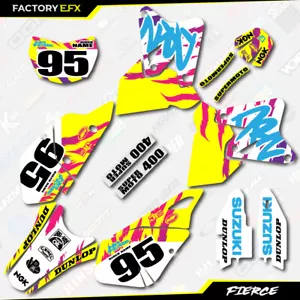 Retro RM style Racing Graphics Kit fits Suzuki Drz400 Drz 400 Drz400sm 400sm - Picture 1 of 5