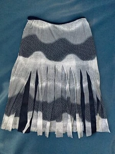 NEU For the Republic Damen schwarz-weiß Rock Größe 4 asymmetrisch Neu mit Etikett - Bild 1 von 8