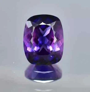 5,45 ct natürlicher lila blauer Montana Saphir Kissen zertifiziert lose Edelsteine - Bild 1 von 7