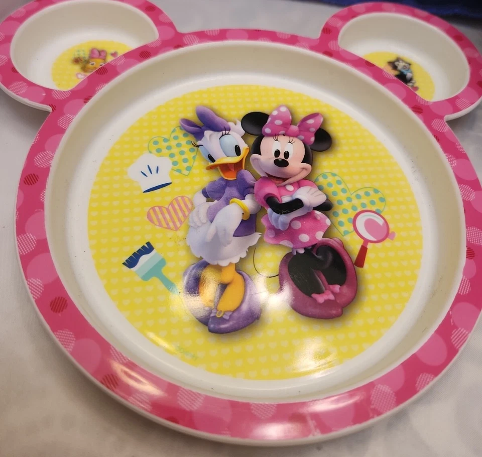 The First Years Melamine Disney Minnie Mouse/Daisy Duck Divided Plate 2010 - Image 1 of 4