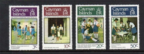 CAYMAN ISLANDS MNH 1978 SG464-467 3RD INT COUNCIL MEETING OF GIRL'S BRIGADE Cover