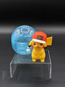 Takara Tomy A.R.T.S Pokemon Wind up Pikachu Mini Figure Ash's Pikachu gachapon - Picture 1 of 2