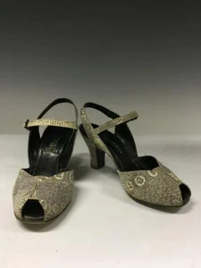 De Colección City Paris San Francisco Piel de Serpiente Cuero Punta de Peep Zapatos Mujer 6 B - Imagen 1 de 7