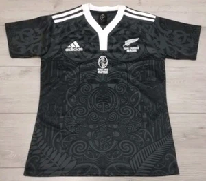 New Zealand Maori All Blacks 100 Years Rau Tau Rugby Shirt Adidas Medium Jersey - Picture 1 of 11