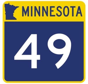 Minnesota State Highway 49 Aufkleber Sticker R4741 Highway Route Schild - Bild 1 von 1