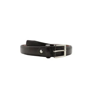 New Design Ladies Women Skinny Brown Belt With Buckle Leather Classic Style - Picture 1 of 13