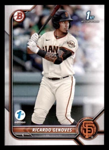 2022 Bowman 1st Edition #BPPF60 Ricardo Genoves - Picture 1 of 2