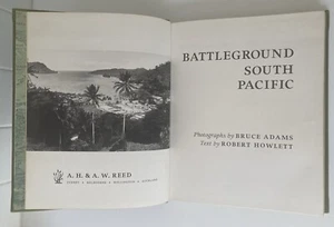 MILITARY WAR BOOK BATTLEGROUND SOUTH PACIFIC ADAMS HOWLETT NEW GUINEA KOKODA - Foto 1 di 24
