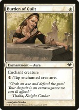 FOIL Burden of Guilt | MtG Magic Dark Ascension | English | Near Mint