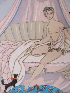 George Barbier LE MATIN Gravure pochoir sur Japon 50 exemplaires 1929 - Picture 1 of 6