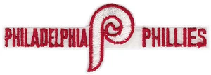 1977-78 PHILADELPHIA PHILLIES MLB BASEBALL VINTAGE 5.5" SPORTSTRIPE TEAM PATCH - Picture 1 of 1