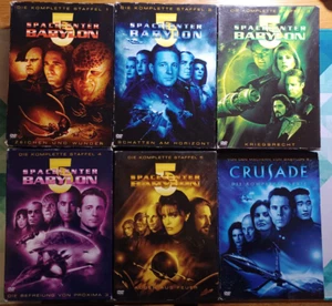Spacecenter Babylon 5 German & English Region 2 DVD Seasons 1-5 & Crusade Boxset - Picture 1 of 19