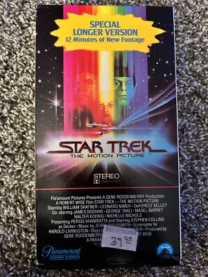 VINTAGE-Star Trek The Motion Picture 1980 VHS Special Longer Version -Rare - Image 1 of 4