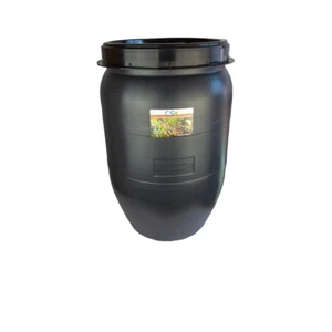 CS Drehdeckelfass 120 Liter grau für die drucklose Bewässerung - Bild 1 von 2