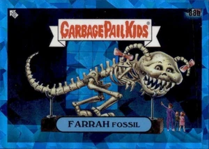 2021 Garbage Pail Kids Chrome SAPPHIRE Series Farrah FOSSIL #88b - Picture 1 of 2