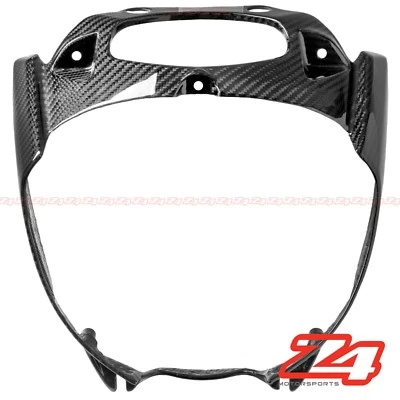 Cubierta de carenado de faros de nariz delantera superior de fibra de carbono Ducati Diavel 2015-2018 Foto 1 de 4