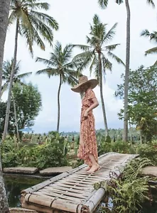 Spell & The Gypsy “Babushka” Gown In Ochre Size S/UK10 - Foto 1 di 10