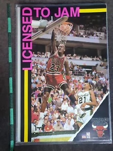 Michael Jordan Poster NBA 1990 Chicago Bulls Starline Dunk New Old stock Vintage - Picture 1 of 3