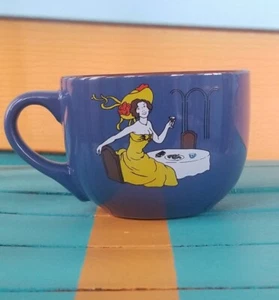 Taza de café boheme, café licor azul de gran tamaño té Joe - Imagen 1 de 5