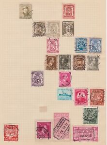 (U58-5) 1910-50 Belgium mix of 22 stamps value to 10F (E)
