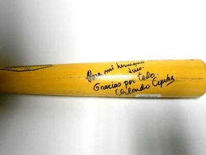 Orlando Cepeda Signed autographed Auto Baseball Ball Bat SF Giants Cardinals HOF - Picture 1 of 6