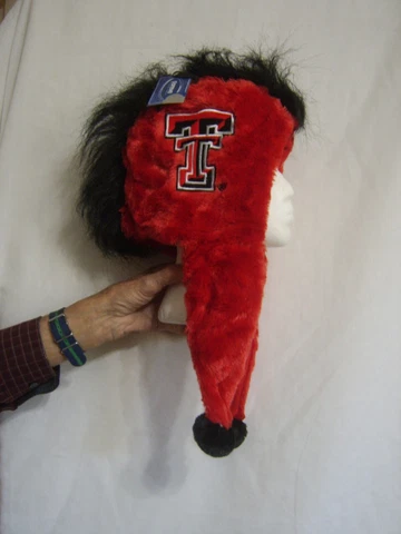 Texas Tech Mohawk Short Thematic Hat Team Colors One Size NWT Cover
