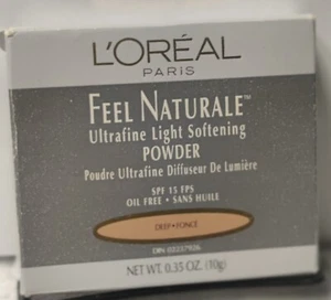 L'Oreal Feel Naturale Ultrafine Light softening Powder, DEEP, SPF 15, Oil Free - Picture 1 of 2