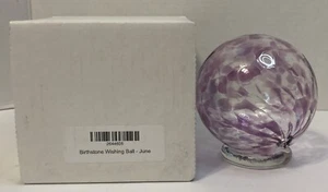 Vintage Birthstone Purple June Wishing Ball And Gratitude Glass Globe NEW In Box - Picture 1 of 8