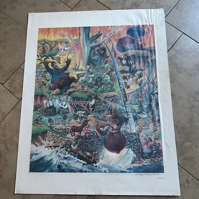 Disneyland Charles Boyer Splash Mountain “ Laffin Place “ Signed Lithograph - Image 1 of 4