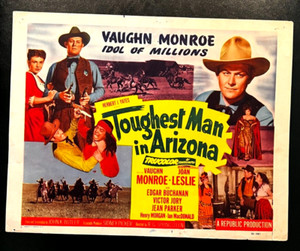 TOUGHEST MAN IN ARIZONA 1952 ORIGINAL TITLE LOBBY CARD, VAUGHN MONROE